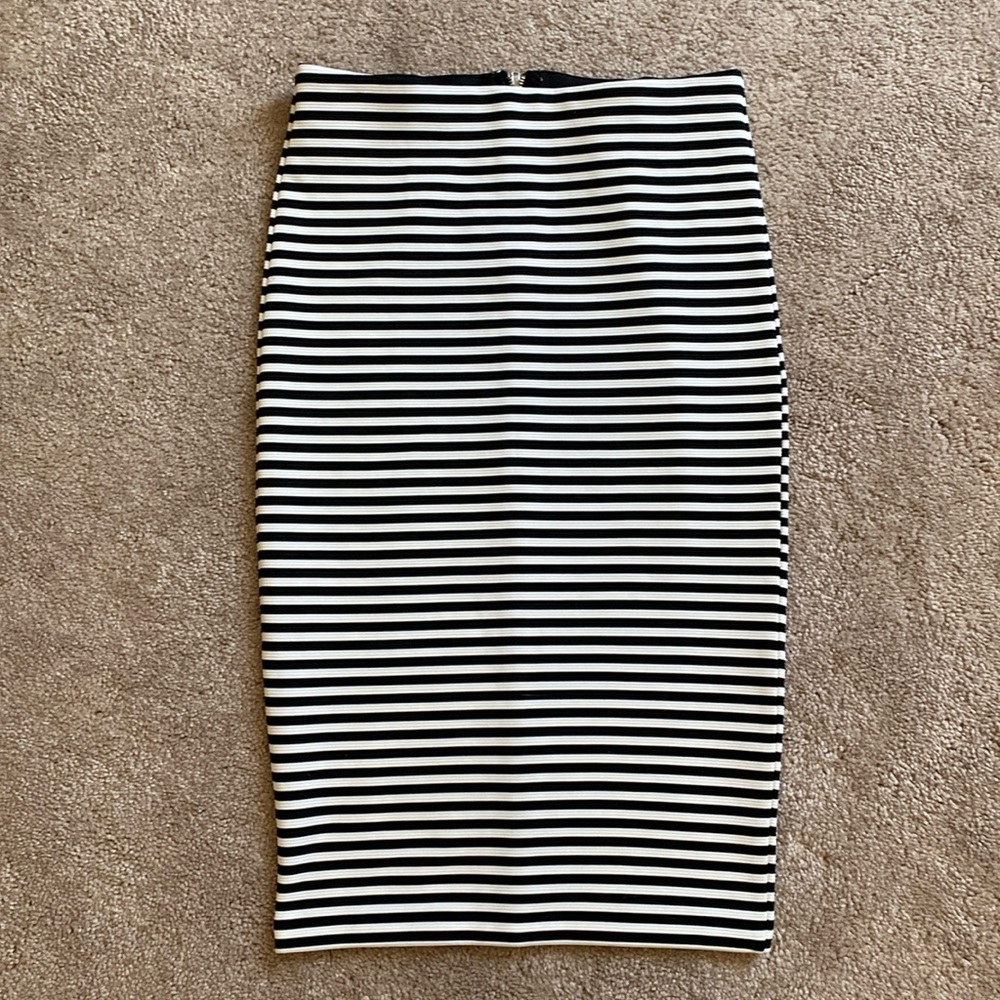 Striped 50s pinup Pencil Skirt
